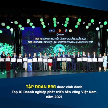 tap doan brg duoc vinh danh top 10 doanh nghiep phat trien ben vung viet nam 2021