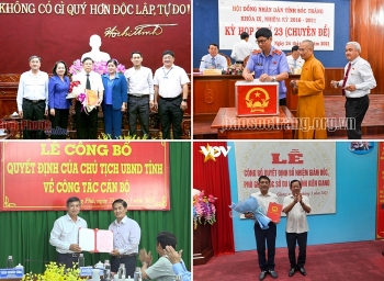 Bổ nhiệm nhiều nhân sự lãnh đạo mới tại Sóc Trăng, Bình Phước và Kiên Giang