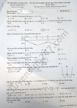 goi y dap an mon toan ma de 113 thi tot nghiep thpt quoc gia 2020