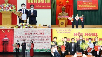 Hải Phòng, Bắc Giang và Hà Tĩnh bổ nhiệm nhân sự lãnh đạo mới