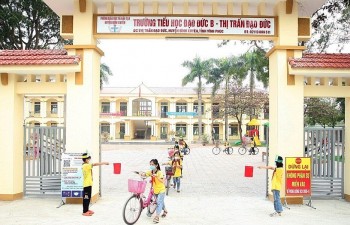 tieu hoc dao duc b vinh phuc phan dau xay dung truong dat chuan quoc gia muc do 2