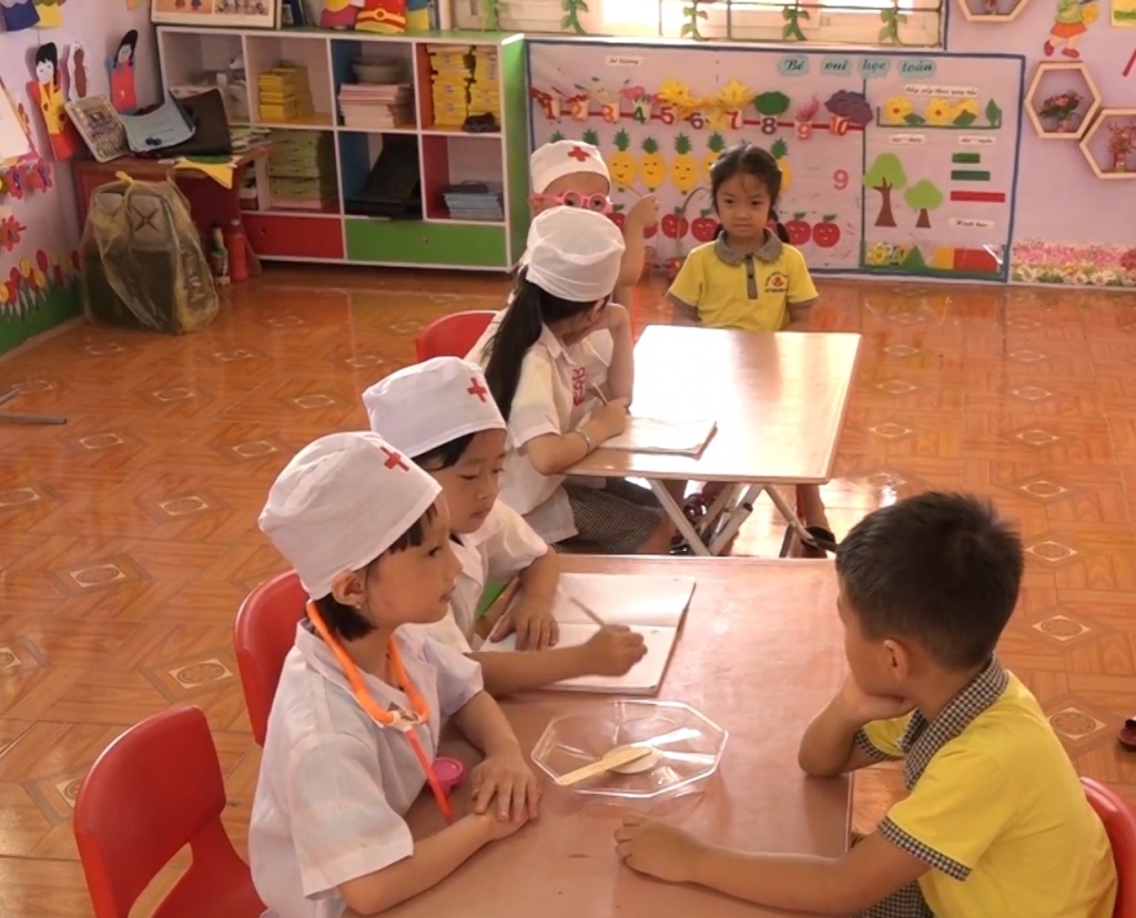 Trường Mầm non Tam Hợp luôn nâng cao chất lượng nuôi duỡng giáo dục trẻ