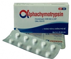 Bộ Y tế đình chỉ lưu hành thuốc kháng viêm Alphachymotrypsine