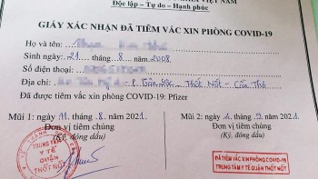 can tho xuat hien truong hop 13 tuoi duoc tiem vaccine pfizer