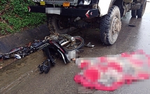 quang nam xe may dau dau xe tai nam thanh nien tu vong thuong tam