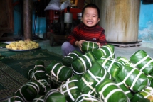 3 lang banh chung nuc tieng ha thanh