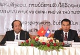 viet nam va lao chia se kinh nghiem tham muu phuc vu chinh phu