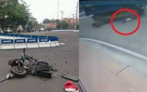 hai duong nam hoc sinh may man thoat chet sau khi bi xe tai dam