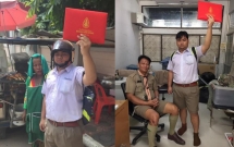 thanh nien ba dao vac bang tot nghiep di khap tinh chup anh an mung hoc xong cap 3