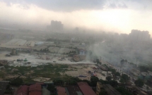 chum anh bao bui ngap troi ngay ha noi don tran giong dau tien sau dot nong dinh diem