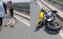 ha noi nam thanh nien di xe phan khoi lon dam duoi xe o to vang xuong duong bat tinh