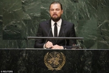 leonardo dicaprio nhan giai thuong vi moi truong