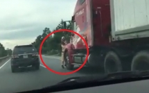 thuong uy duc neu khong phan xa nhay len bam vao dau xe se bi xe container de nat