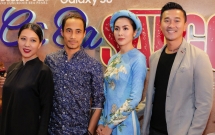 tang thanh ha xinh dep dien ao dai cung hoi ban than den ung ho van ngo