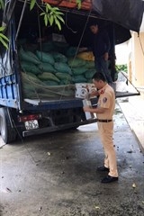 thanh hoa bat xe van chuyen 875 chai ruou khong co giay to hop le