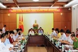 ban chi dao tay nguyen lam viec voi lanh dao tinh uy daklak
