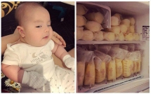 huyen baby khoe bieu cam sieu dang yeu cua con trai nho cung kho vang trong tu lanh