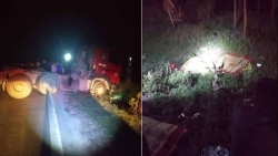 ba nguoi trong mot gia dinh tu vong sau khi va cham voi xe dau keo