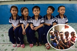 Ngày vào lớp 1 của 5 bé sinh 5 đầu tiên tại Việt Nam