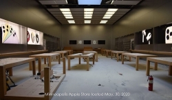 Apple Store ở Mỹ tan hoang sau cuộc bạo loạn