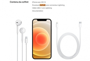iphone 12 chi duoc ban kem tai nghe duy nhat o phap