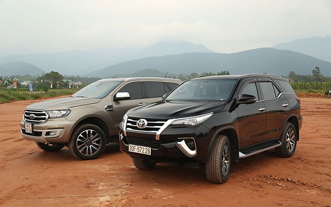 Tầm giá 1,2 tỷ đồng: Mua Toyota Fotuner hay Ford Everest chơi Tết 2020?