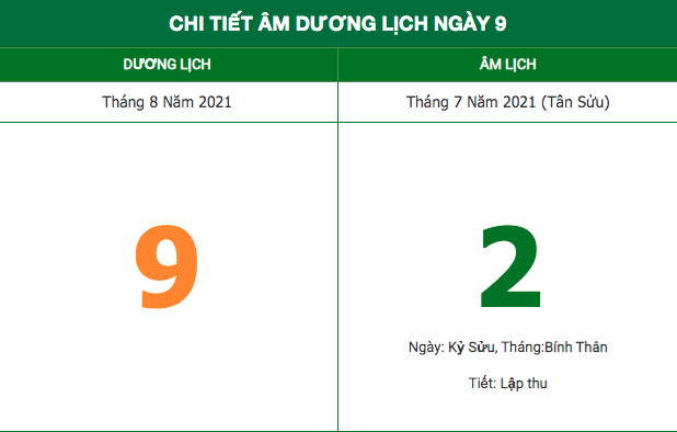 lich am hom nay 982021 ngay dau tuan tranh nhung viec gi