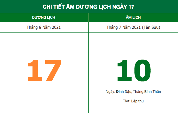 lich am hom nay 1782021 nhung viec gi khong nen lam trong ngay