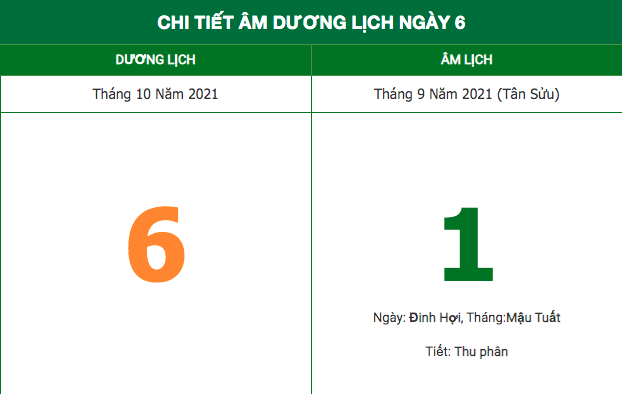 lich am hom nay 6102021 nhung viec khong nen lam trong ngay