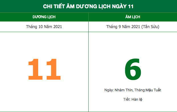 lich am ngay 11102021 nhung viec khong nen lam trong ngay