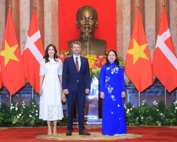 Phó Chủ tịch nước Võ Thị Ánh Xuân đón, hội đàm với Thái tử kế vị Đan Mạch Frederik và Công nương Phu nhân Mary Elizabeth