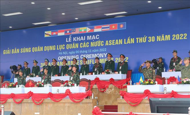 Khai mạc Giải bắn súng quân dụng Lục quân các nước ASEAN lần thứ 30