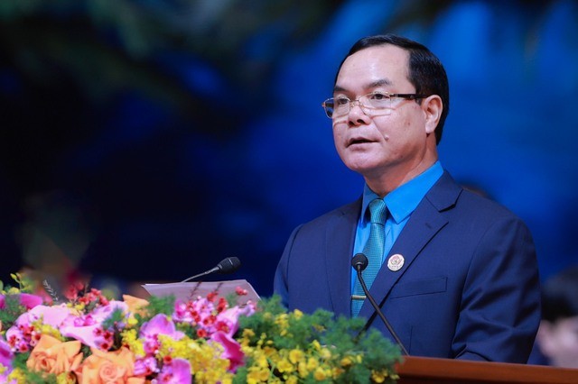 Ông Nguyễn Đình Khang - Chủ tịch Tổng Liên đoàn lao động Việt Nam - đánh giá về vai trò của báo chí trong Đại hội Công đoàn lần thứ XIII